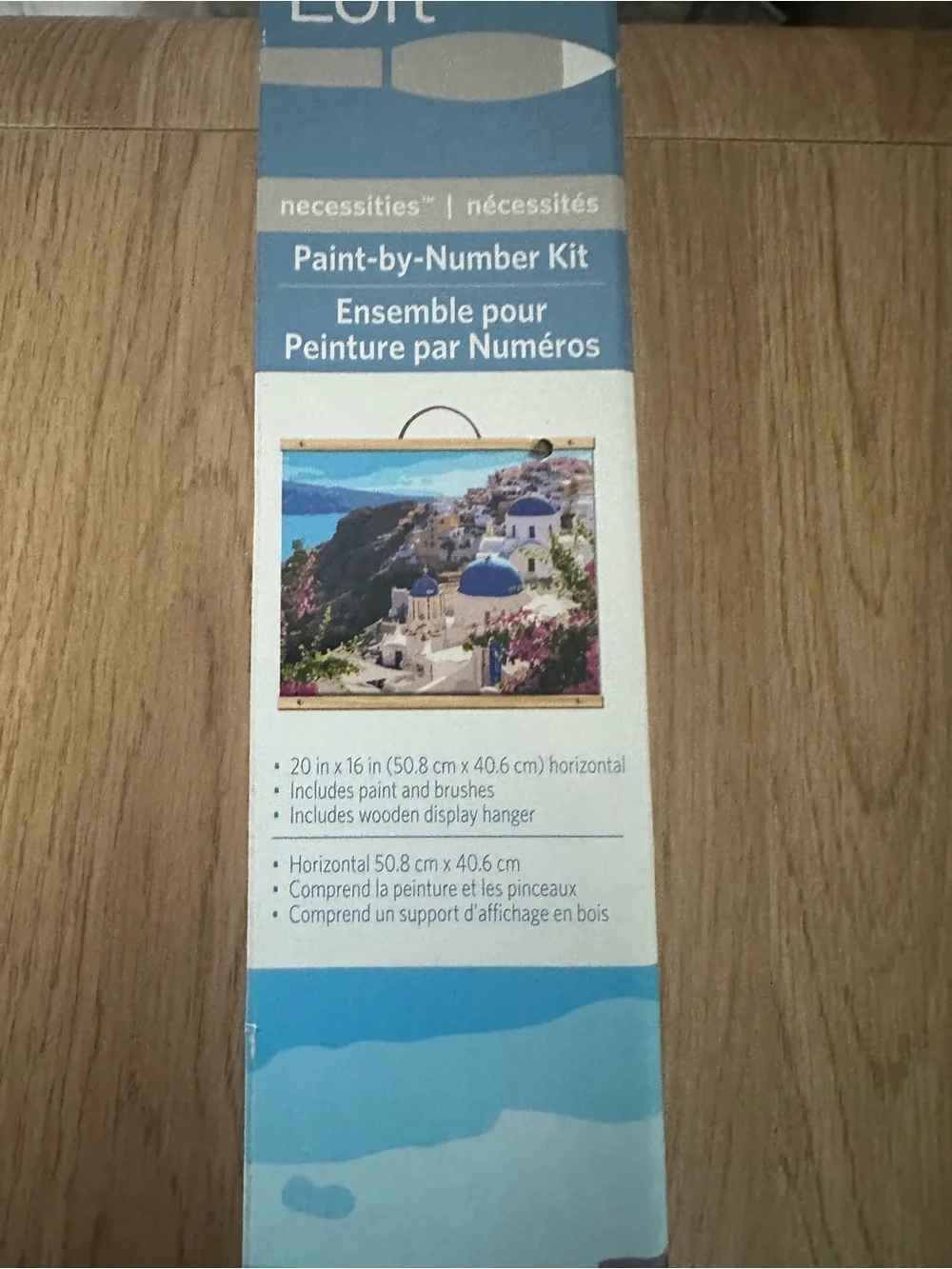 NWT Paint-by-Number Coastal Village Wall Art Panel - Blue & White
